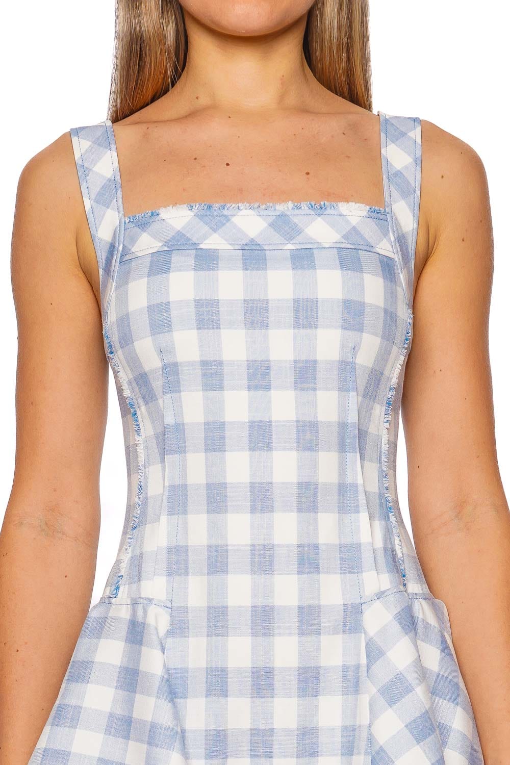 Hannalie Gingham Sleeveless Mini Dress