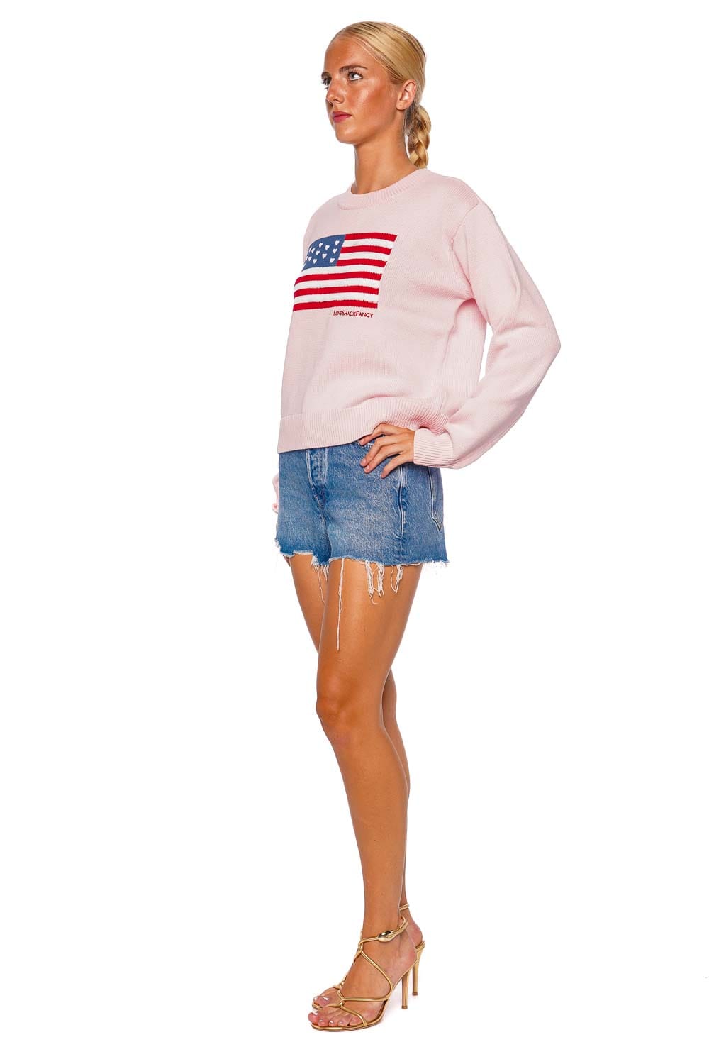 Ty Blushing Liberty Embroidered Knit Pullover