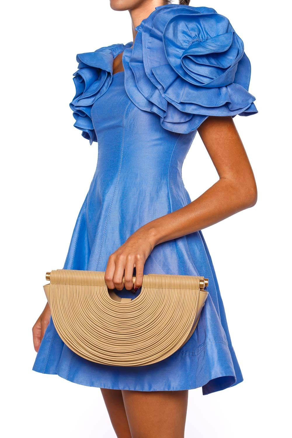 Lou Draped Fringe Top Handle Bag