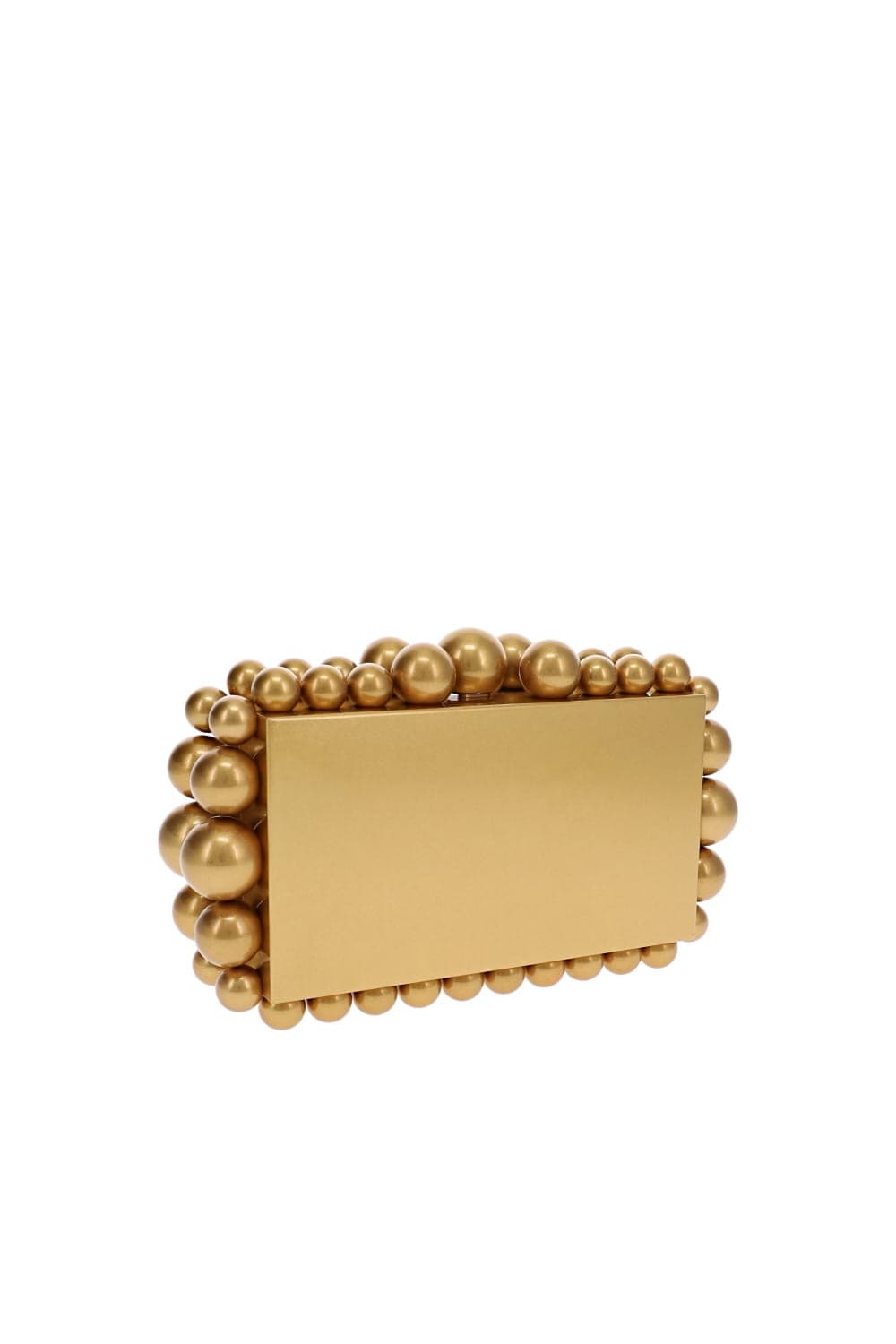 Eos Antique Brass Box Clutch