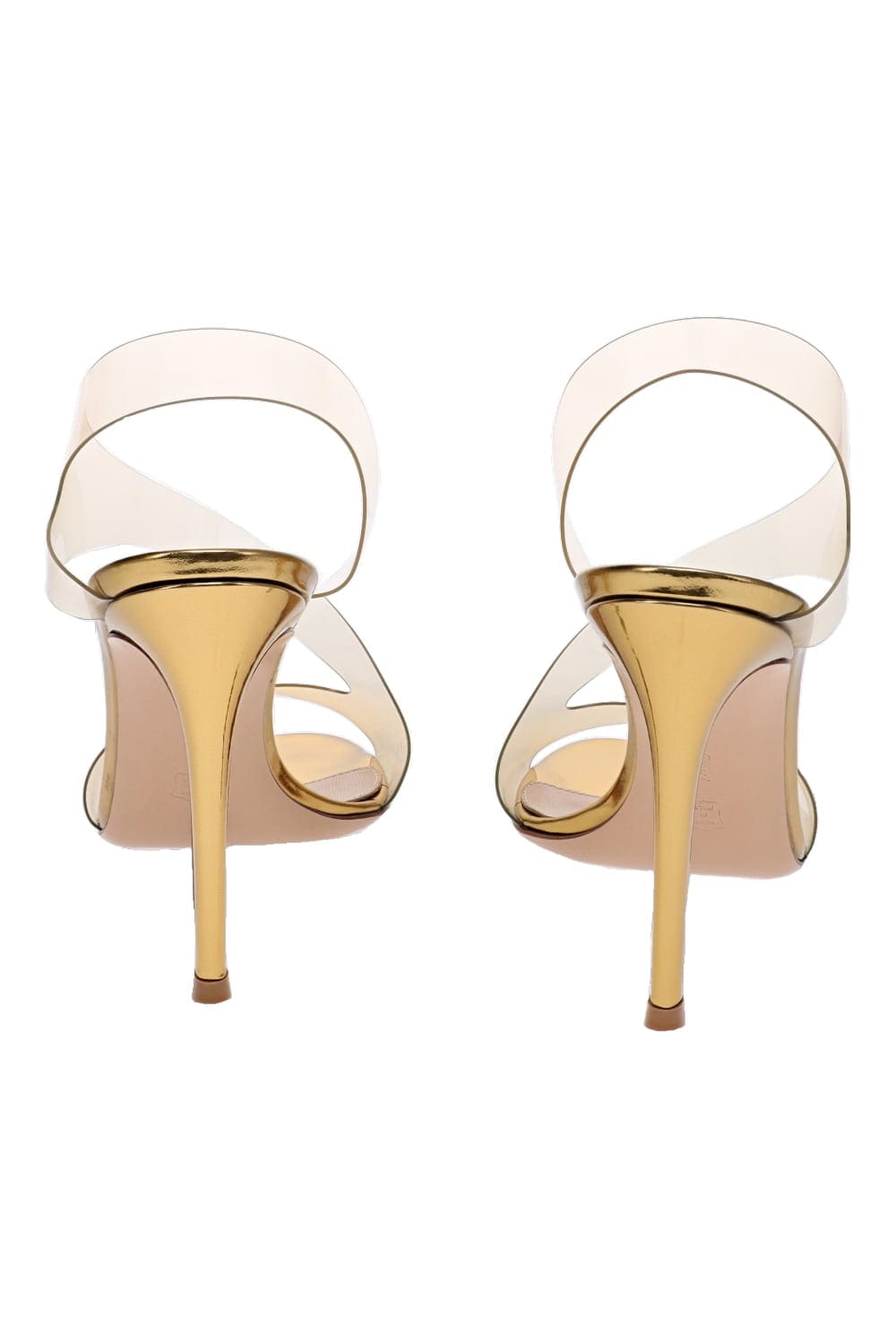 Metropolis Gold PVC Slingback Heel