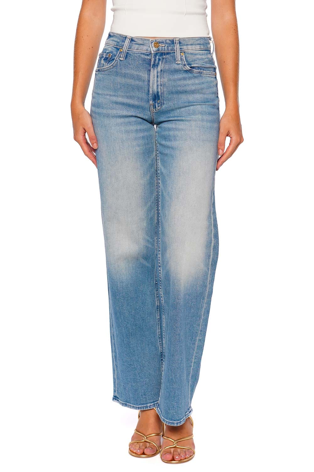 The Spinner Zip Sneak Wide Leg Jean