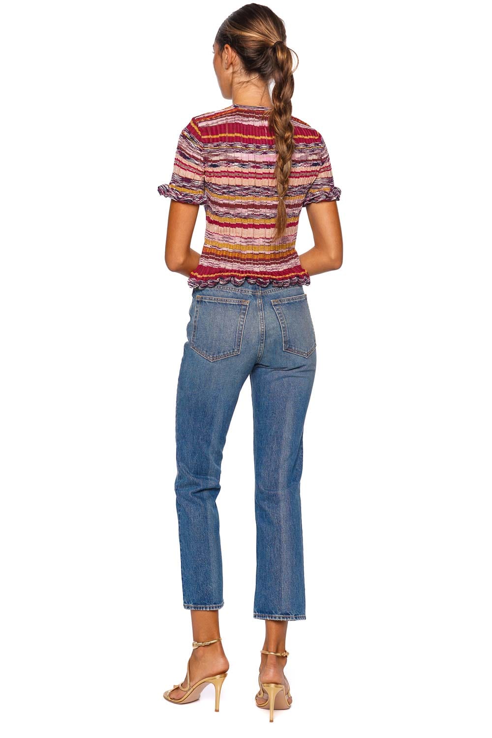 Miya Prism Short Sleeve Knit Top