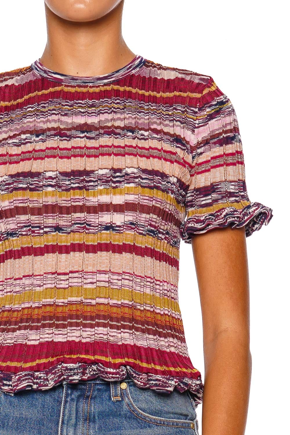 Miya Prism Short Sleeve Knit Top