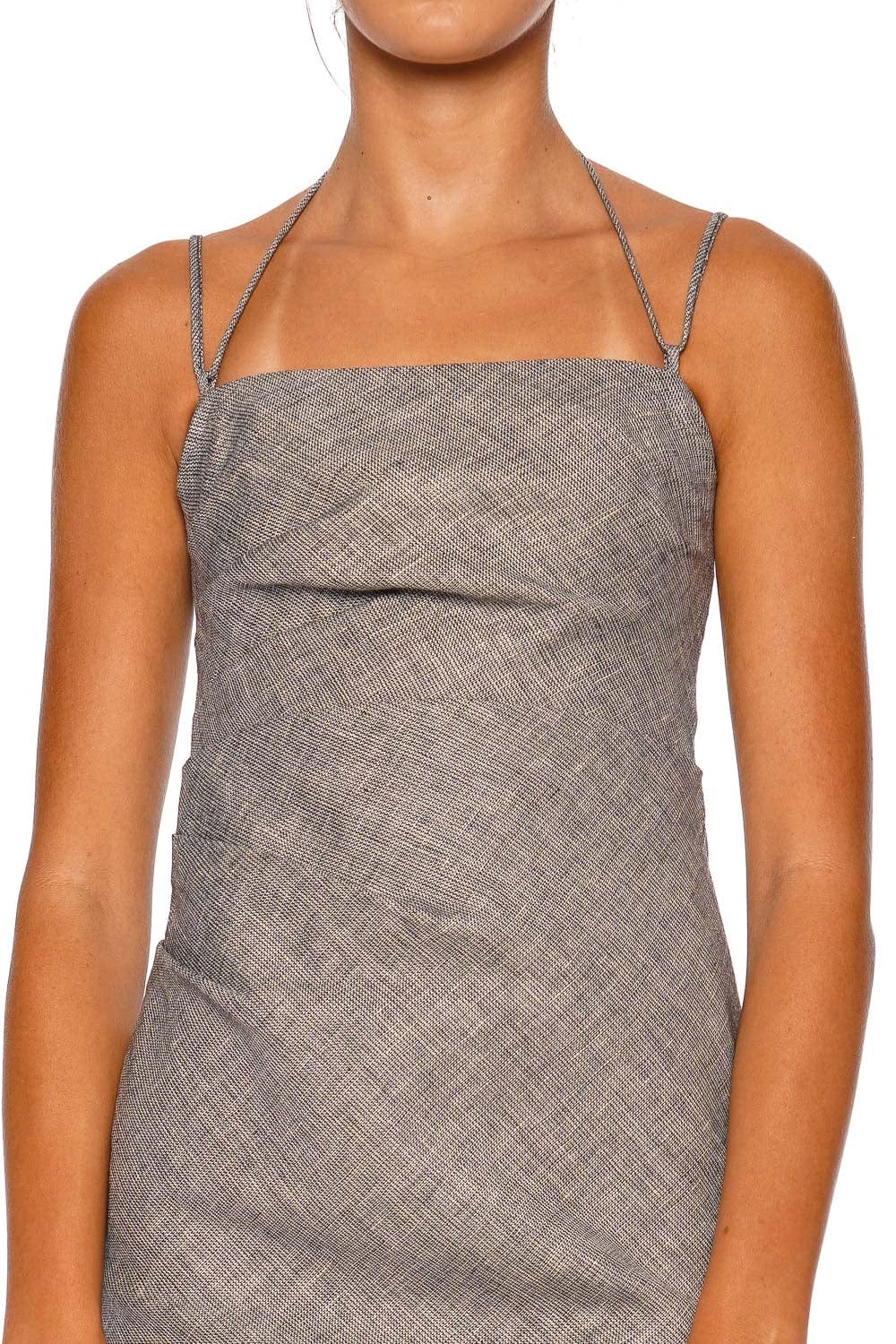 Elliot Draped Linen Mini Dress