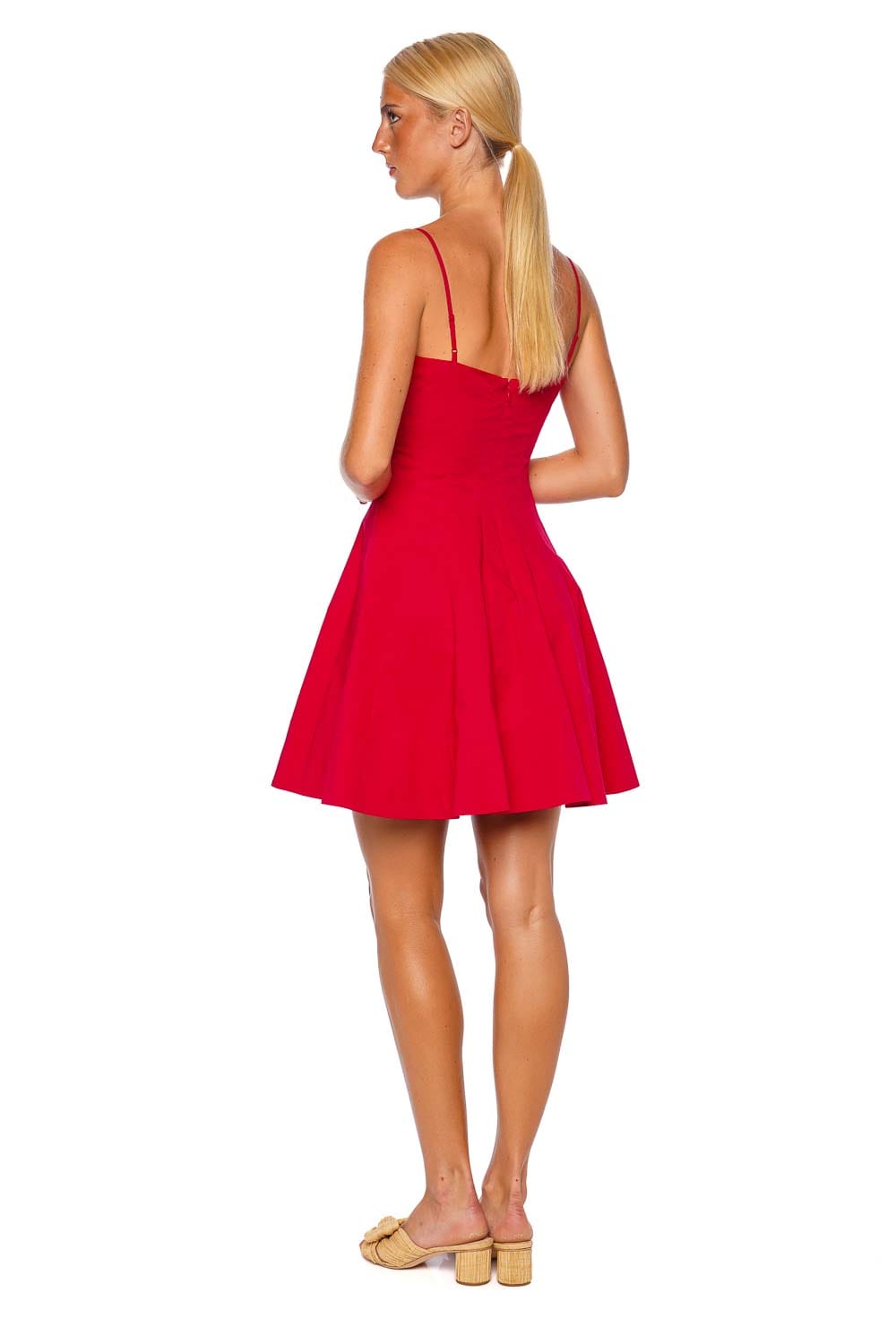Wylie Cherry Cotton Mini Dress