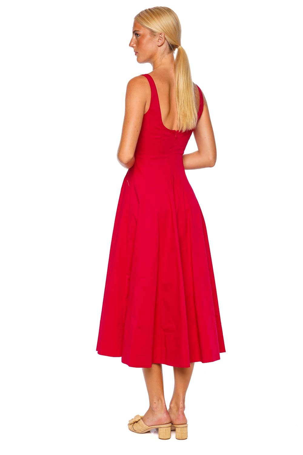 Wells Cherry Corset Midi Dress