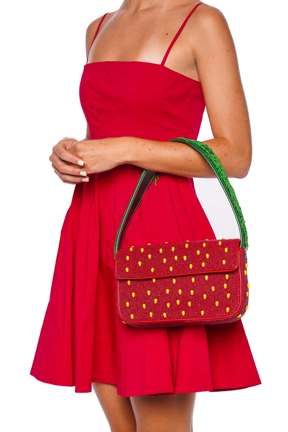 Tommy Strawberry Dream Beaded Shoulder Bag
