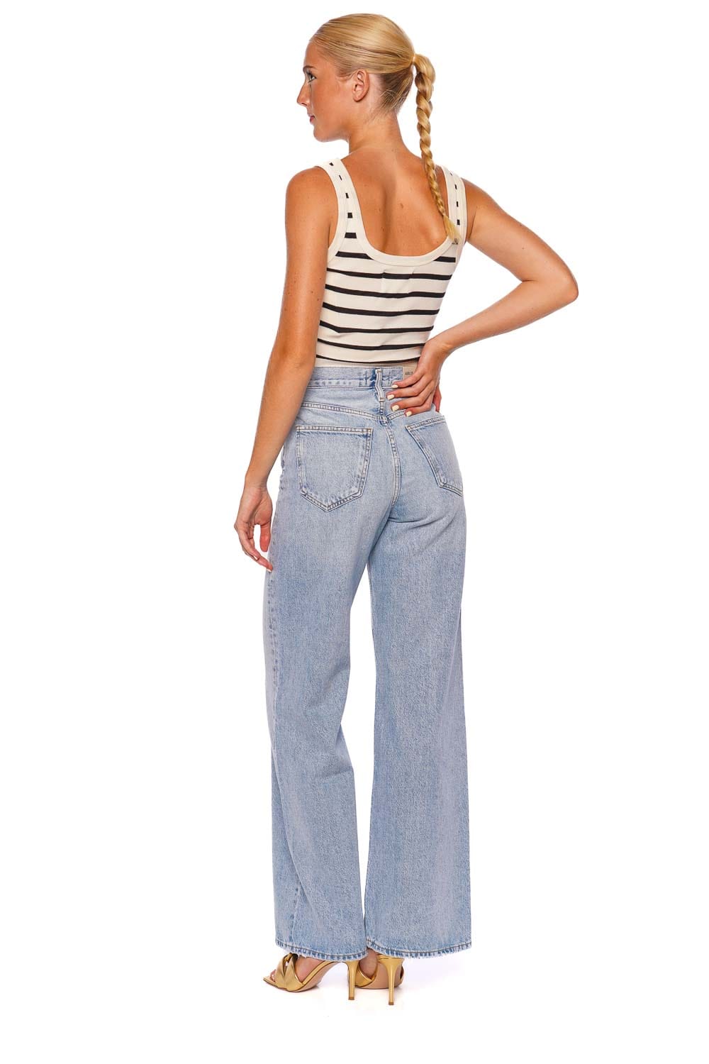 Faye Midnight Stripe Knit Tank