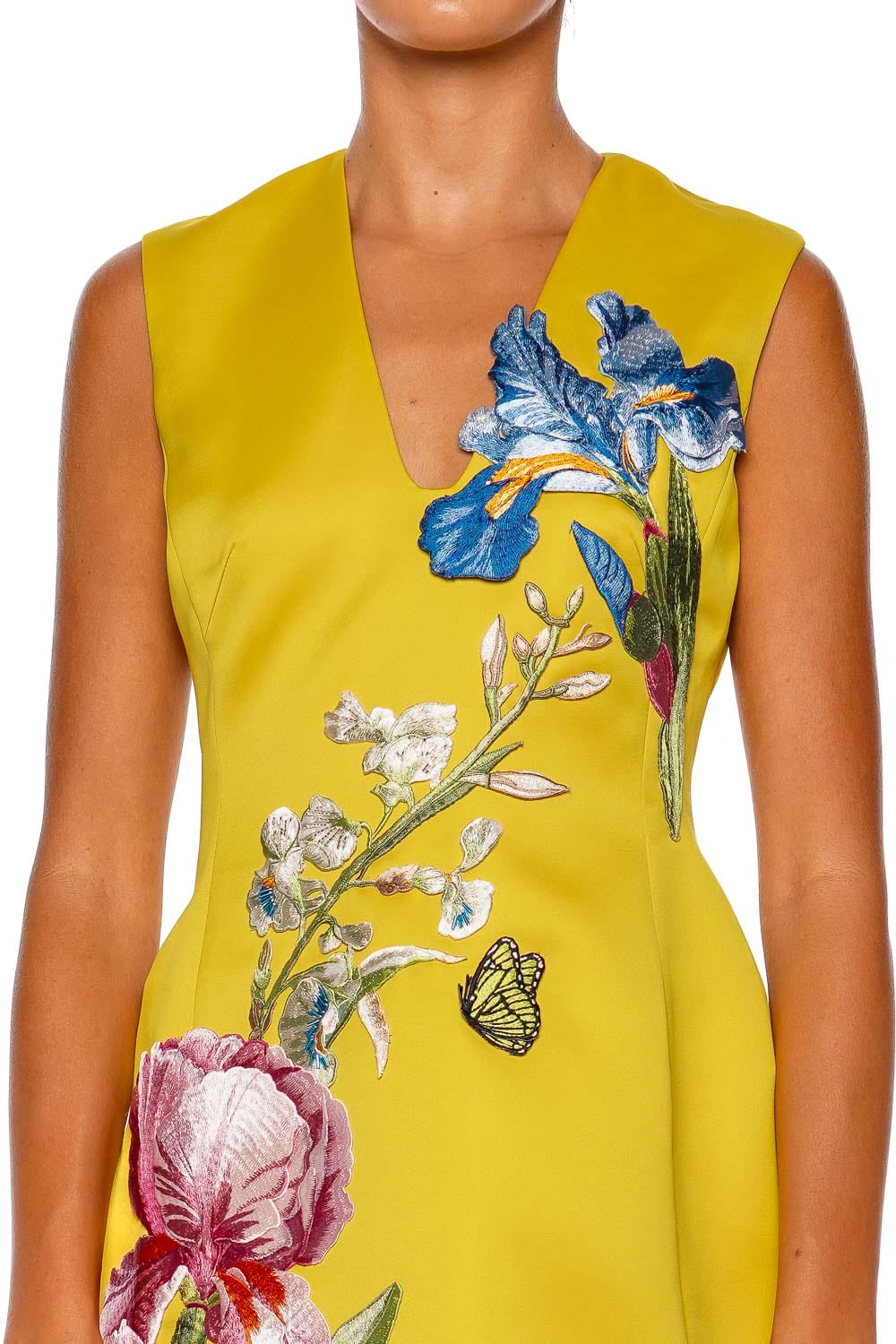 Bree Floral Embroidered Sleeveless Mini Dress