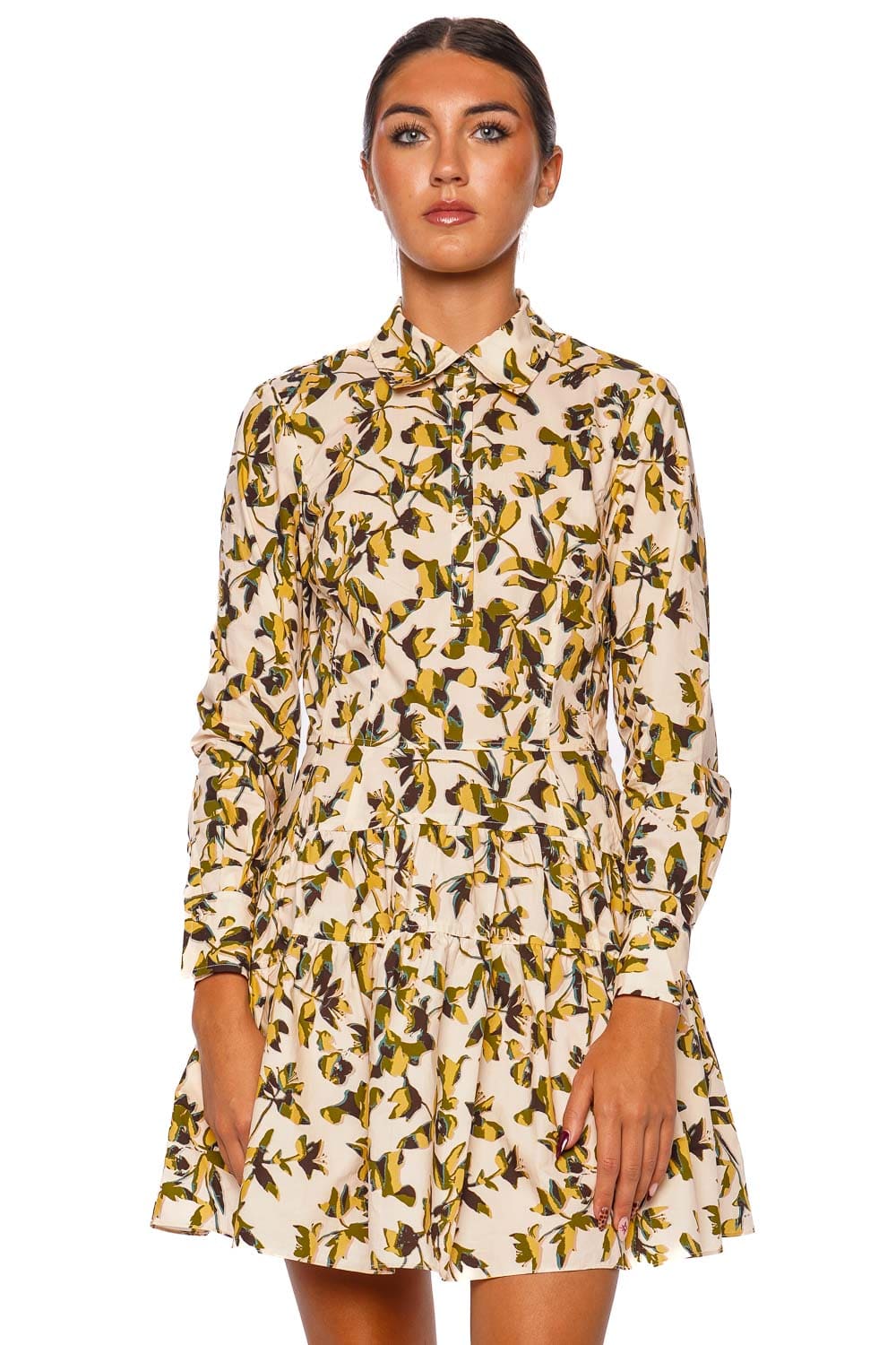 Nanette Floral Long Sleeve Mini Dress