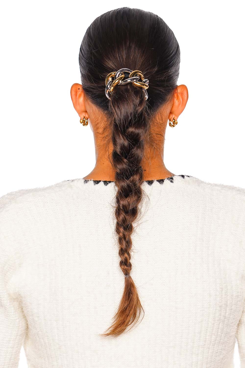 Elena Mixed Metal Chain Pony Cuff