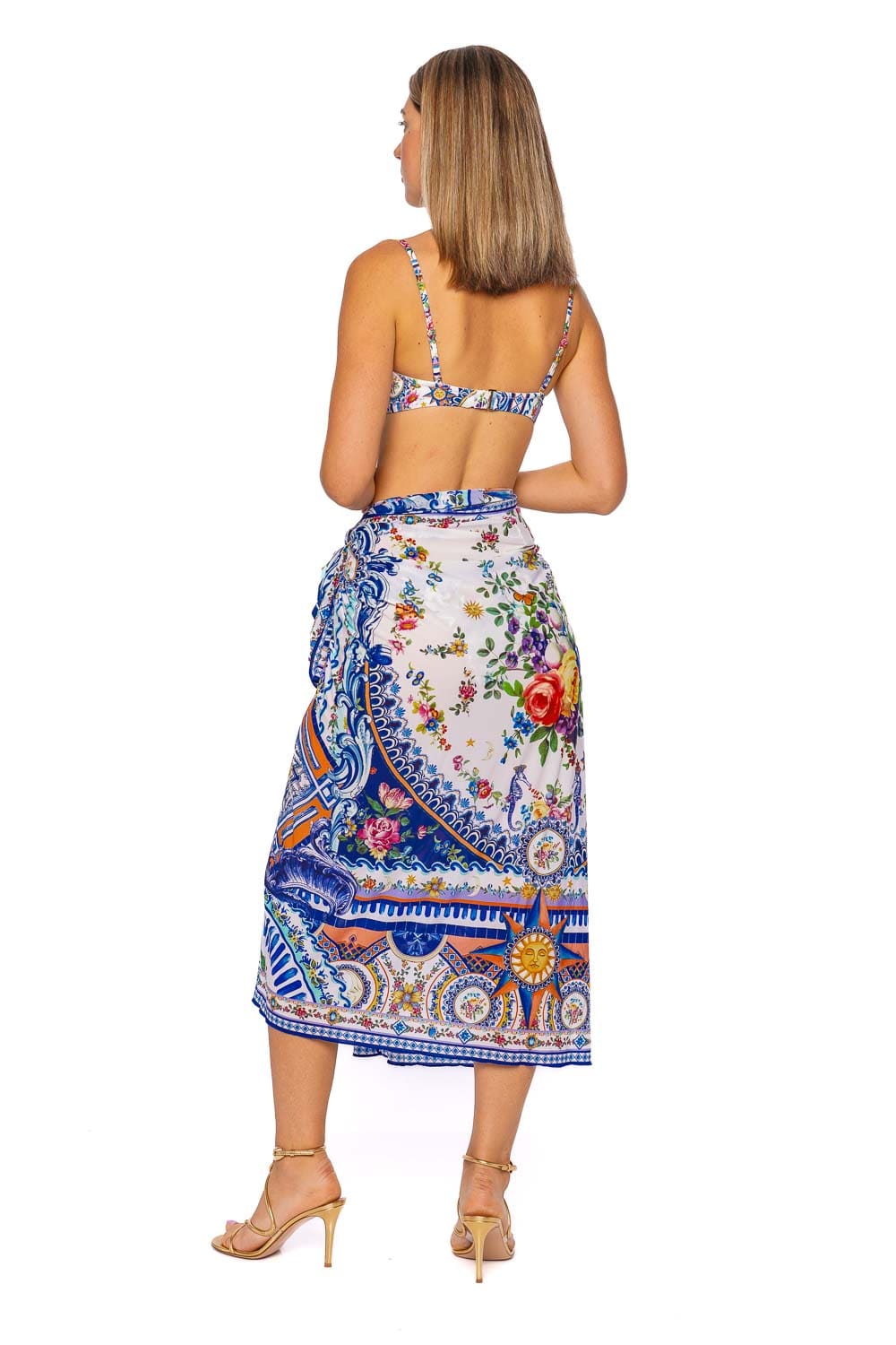 Tiles Darls Large Silk Square Scarf