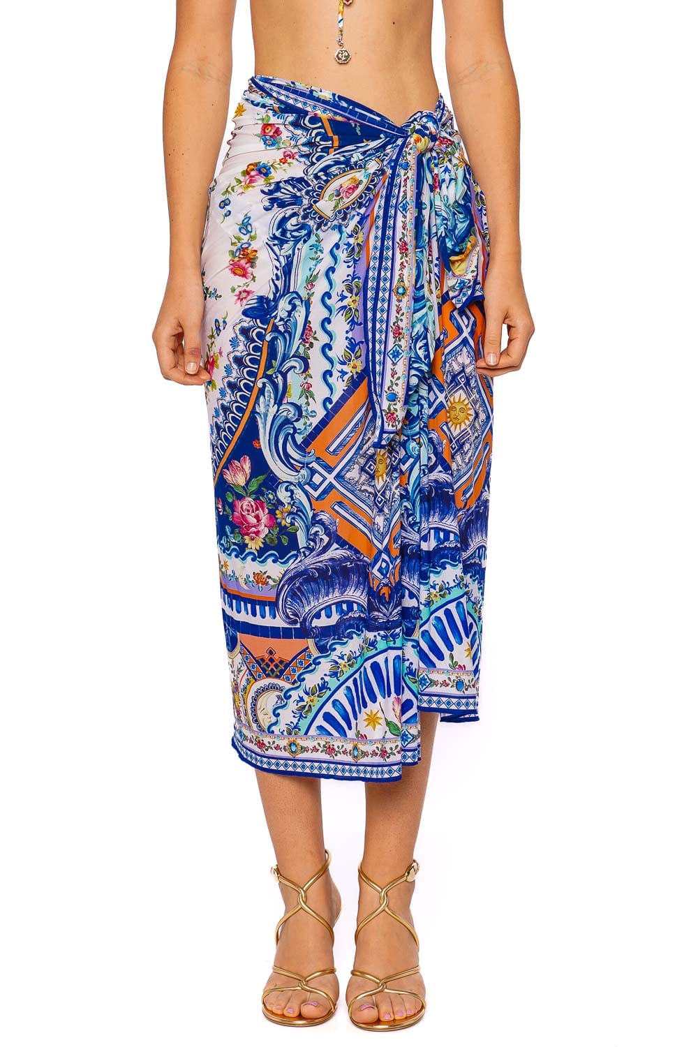 Tiles Darls Large Silk Square Scarf