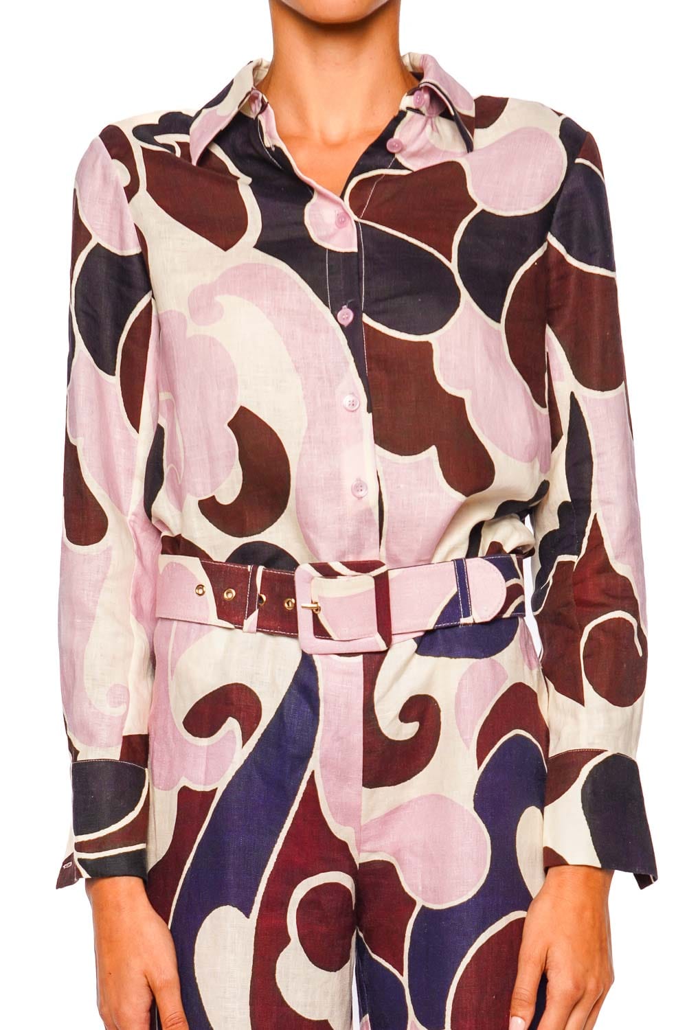 Perfect Petal Wave Button Down Shirt