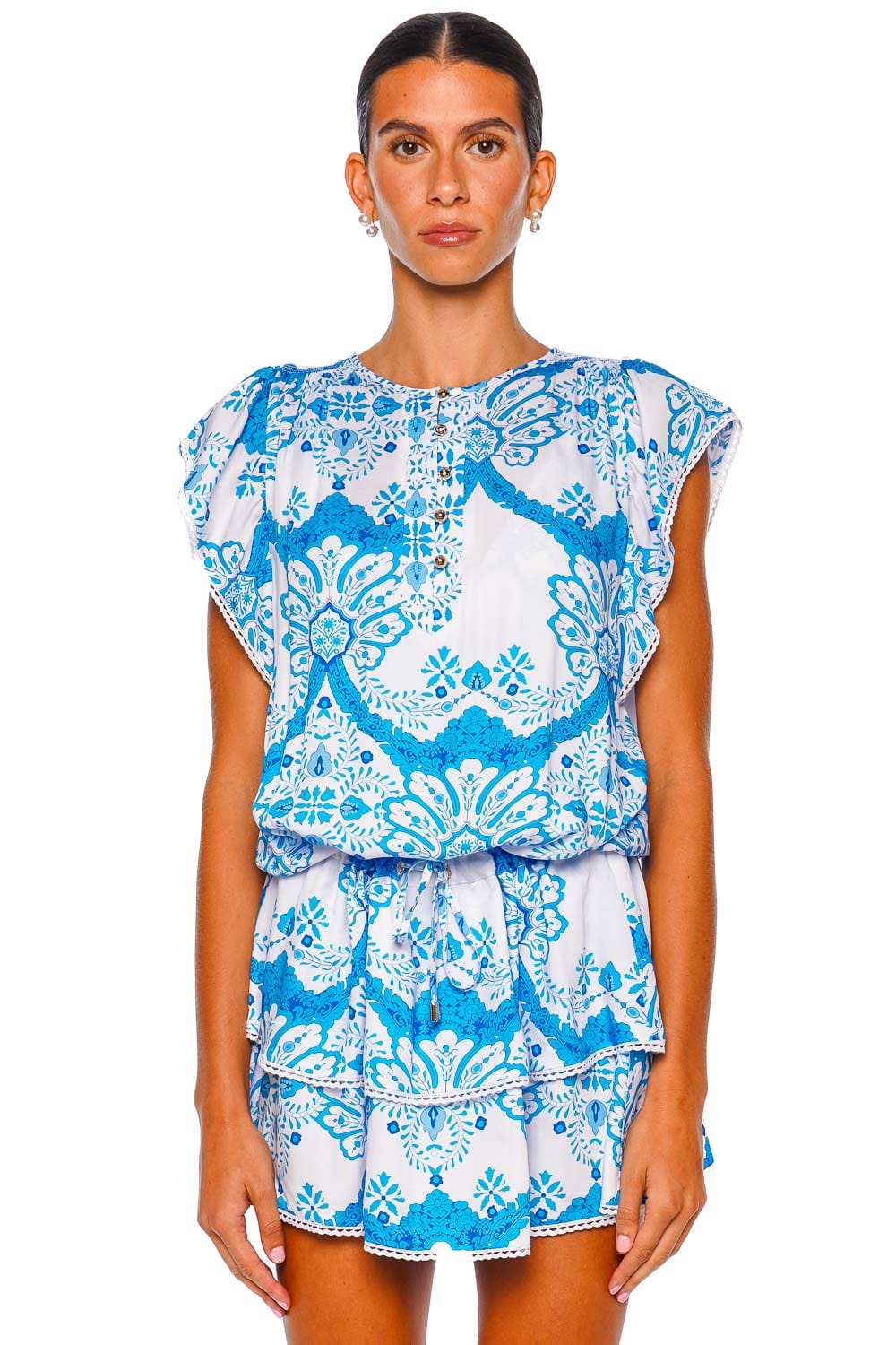 Lenni Florian Cover Up Mini Dress