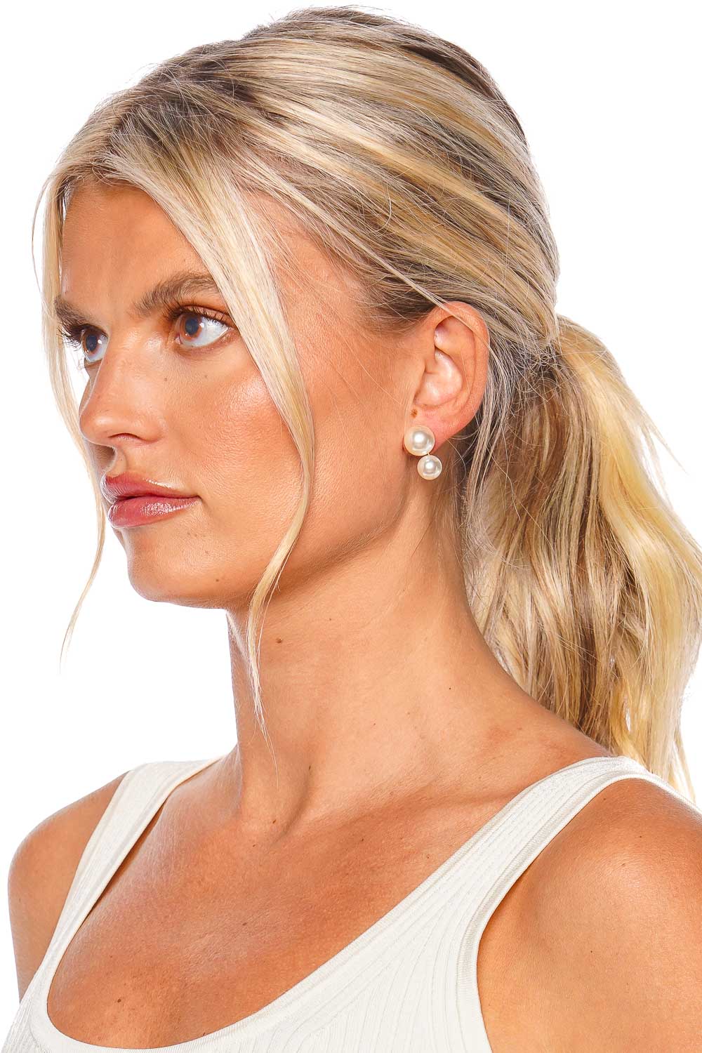 Gretel Pearl Stud Earrings