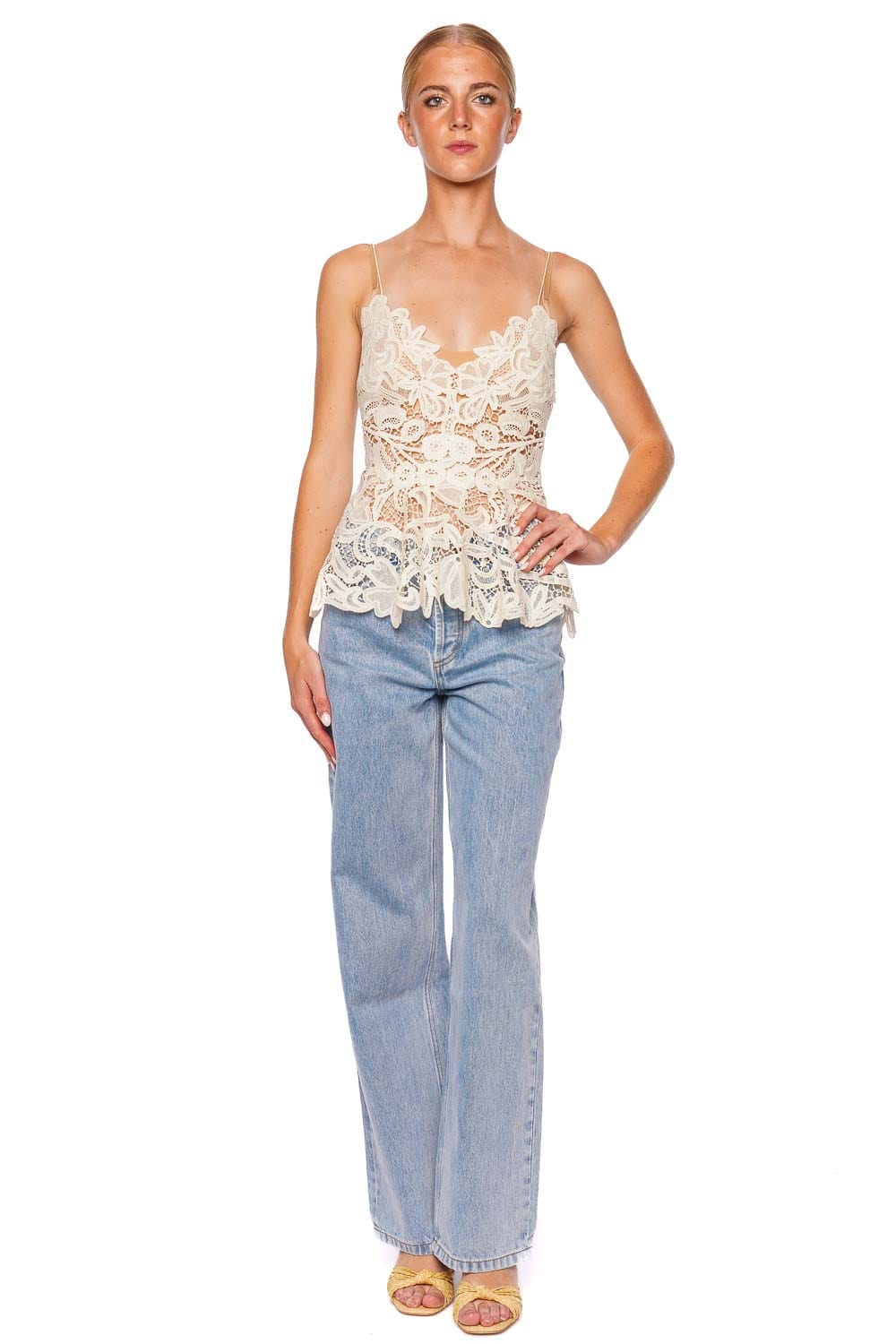 Lotta Pristine Floral Lace Top