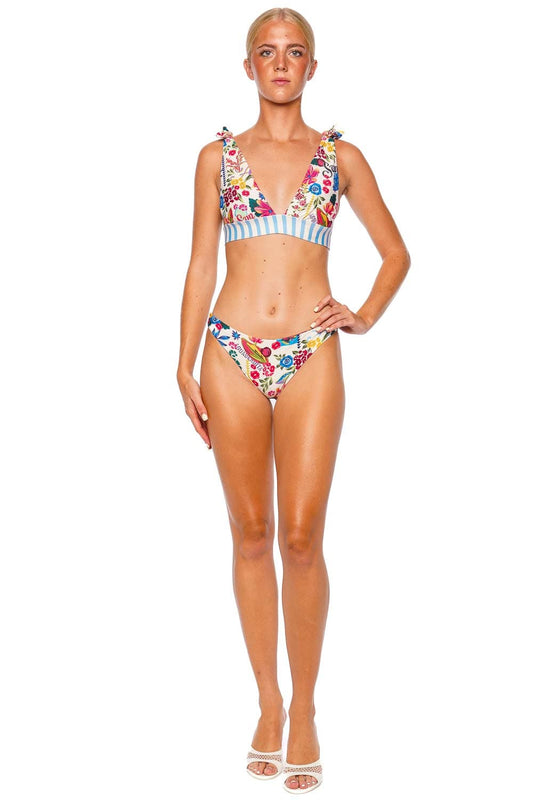 Laurie Citrus Tie Shoulder Bikini Top