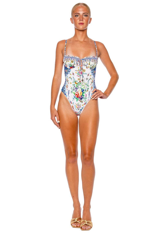 Tiles Darls Underwire One Piece Swimsuit