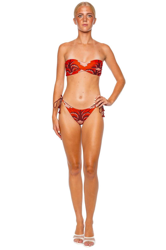 Red Sea Sprite Bandeau Bikini Top