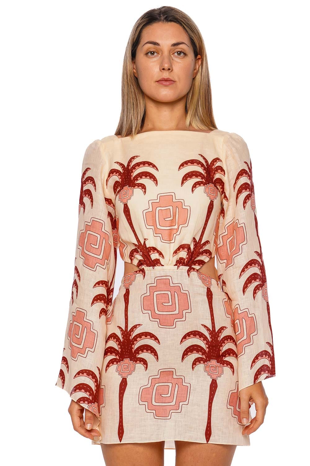 Wave After Wave Long Sleeve Mini Dress