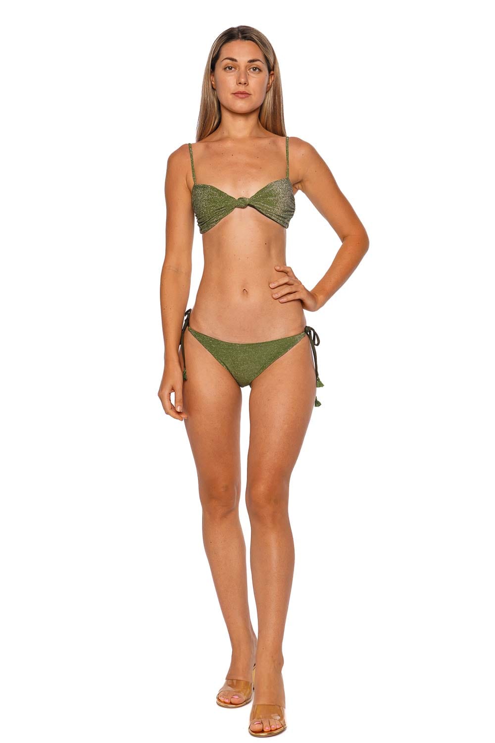 Shimmering Sagrado Side Tie Bikini Bottom