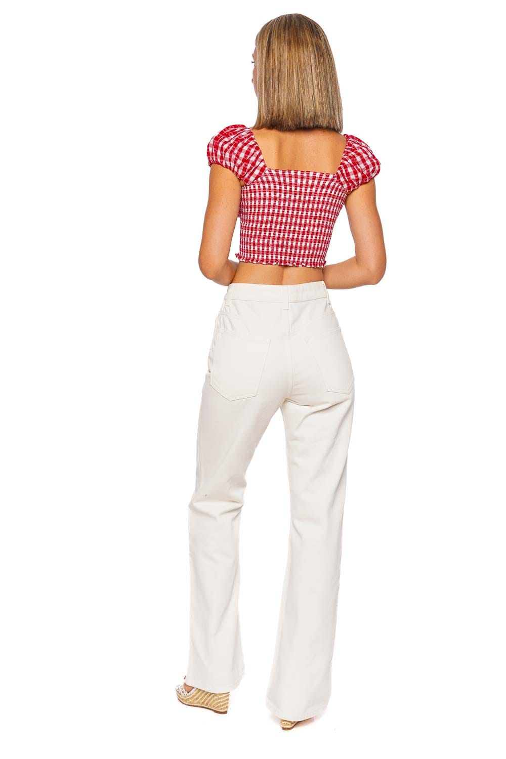Isalia Cupid Gingham Cropped Top