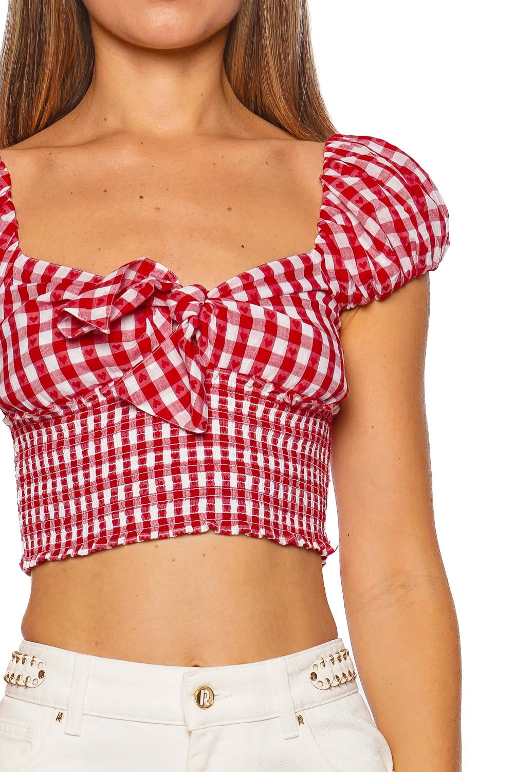 Isalia Cupid Gingham Cropped Top