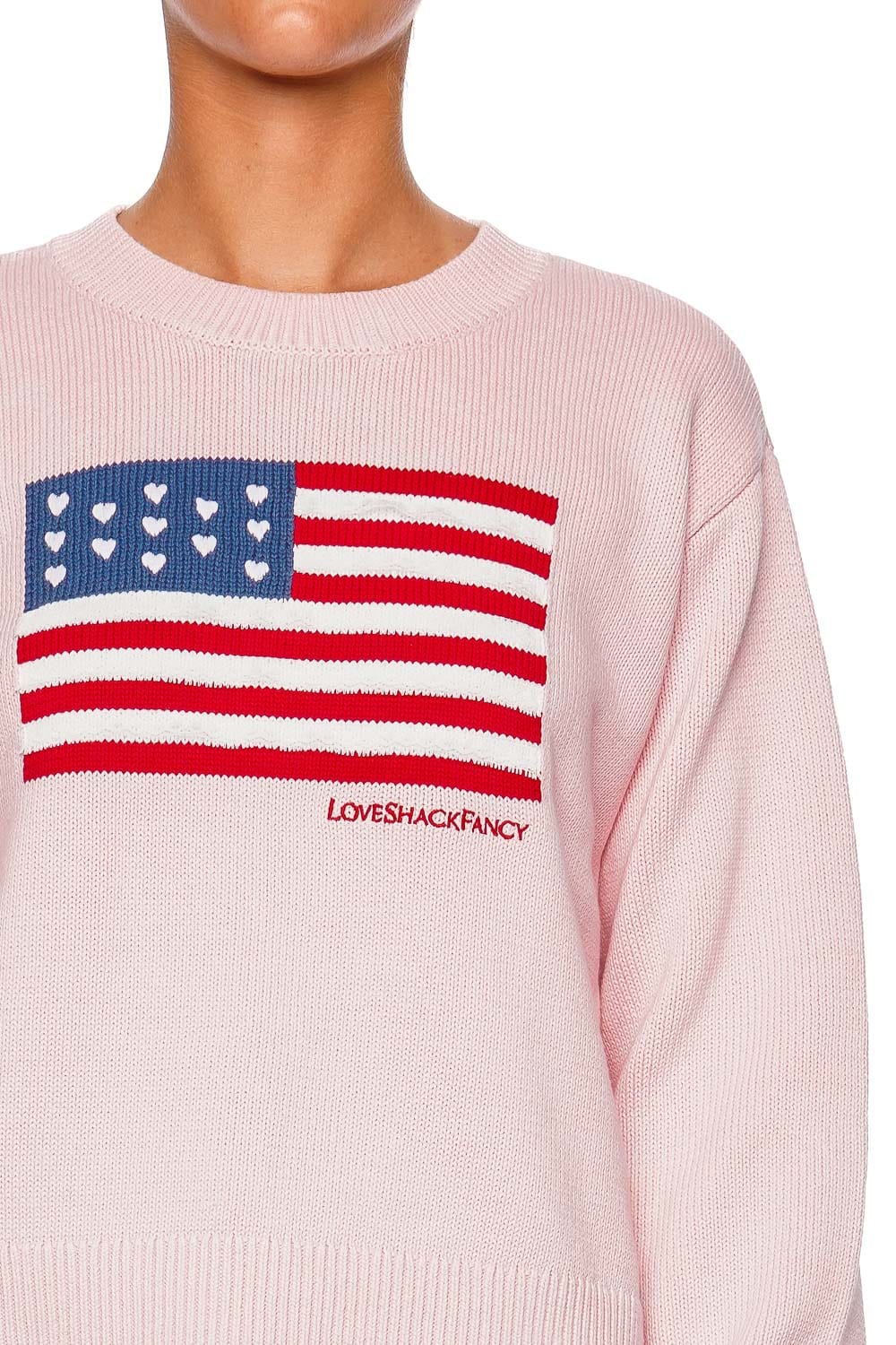 Ty Blushing Liberty Embroidered Knit Pullover