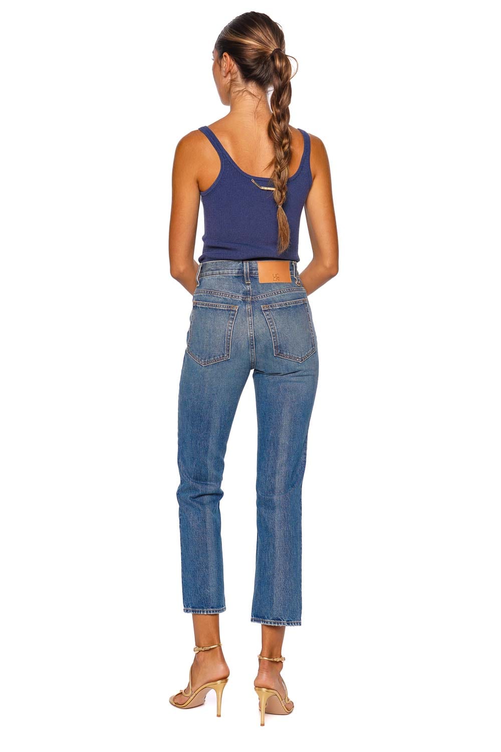 Emma Slate Ribbed Knit Tank