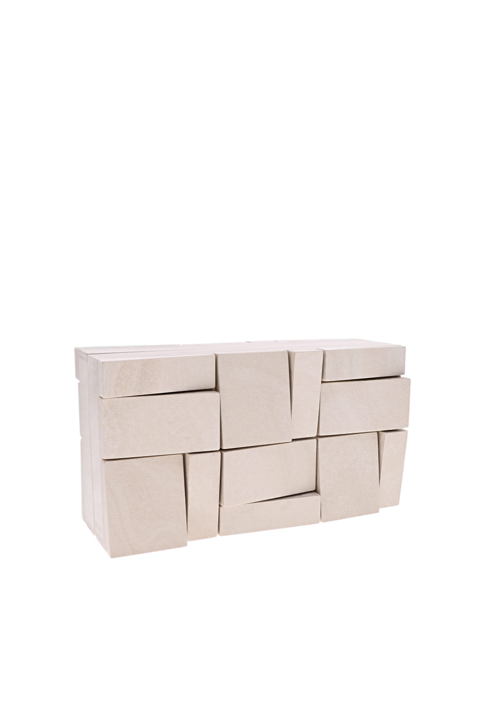Galleria Travertine Abstract Box Clutch