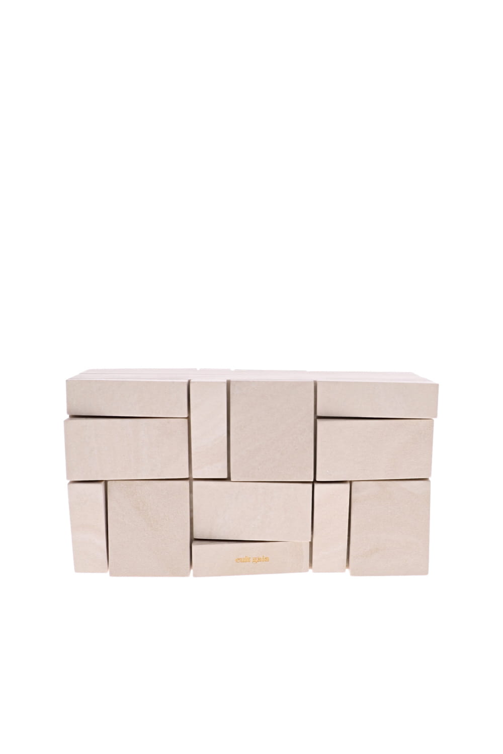 Galleria Travertine Abstract Box Clutch