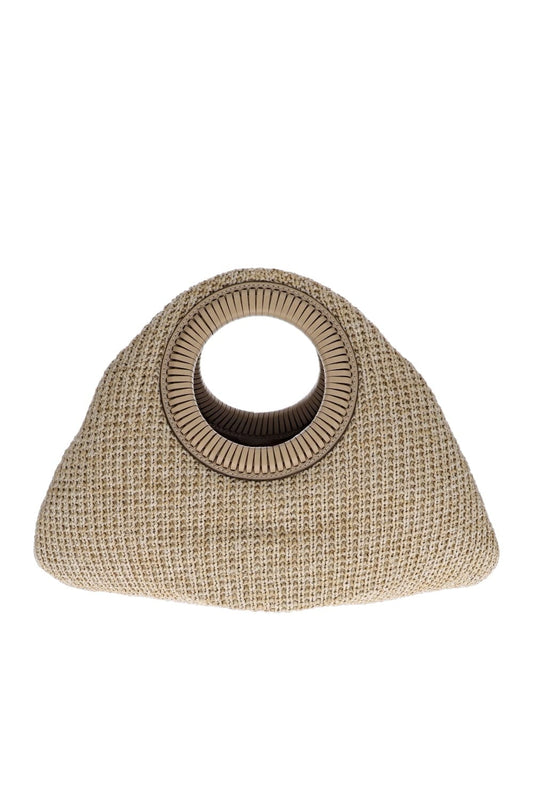 Thais Natural Straw Top Handle Bag
