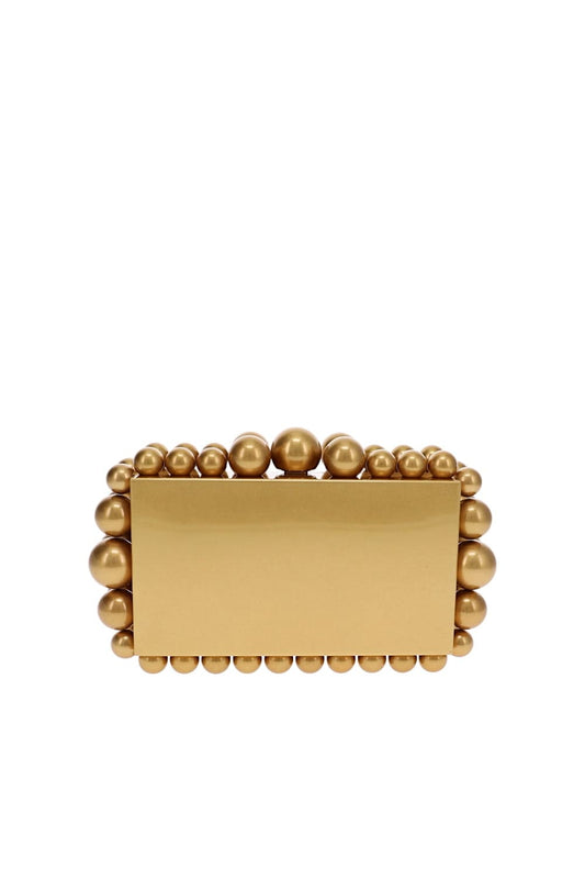Eos Antique Brass Box Clutch