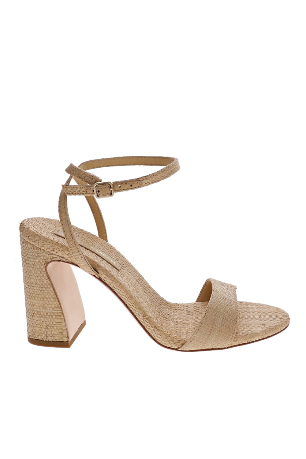 Malia Natural Raffia Leather Sandal