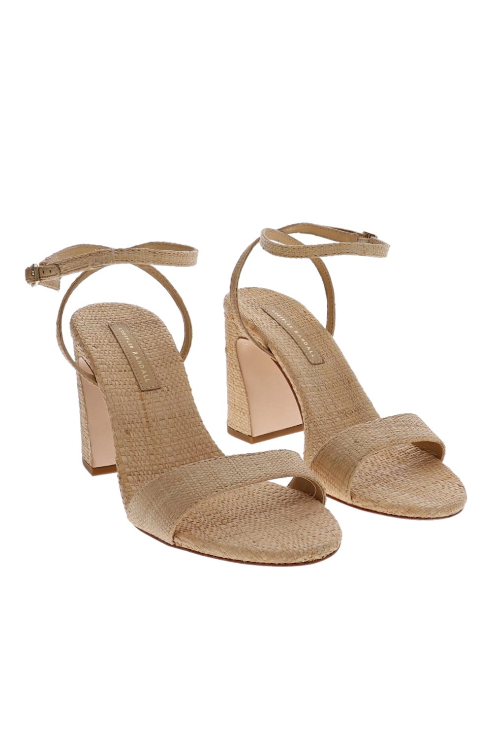 Malia Natural Raffia Leather Sandal