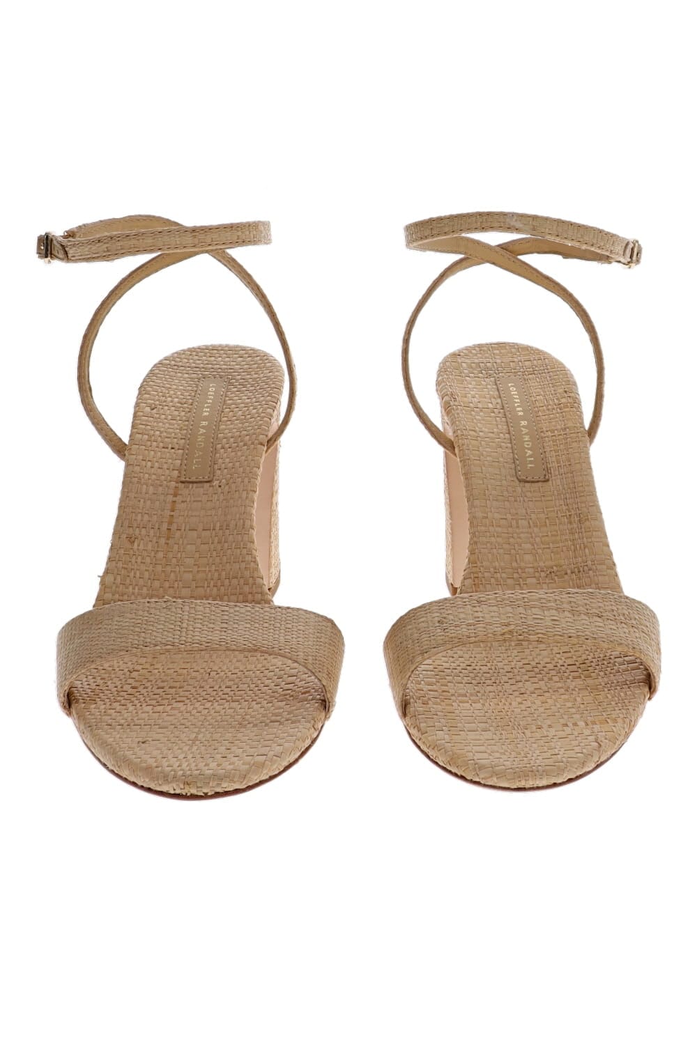Malia Natural Raffia Leather Sandal