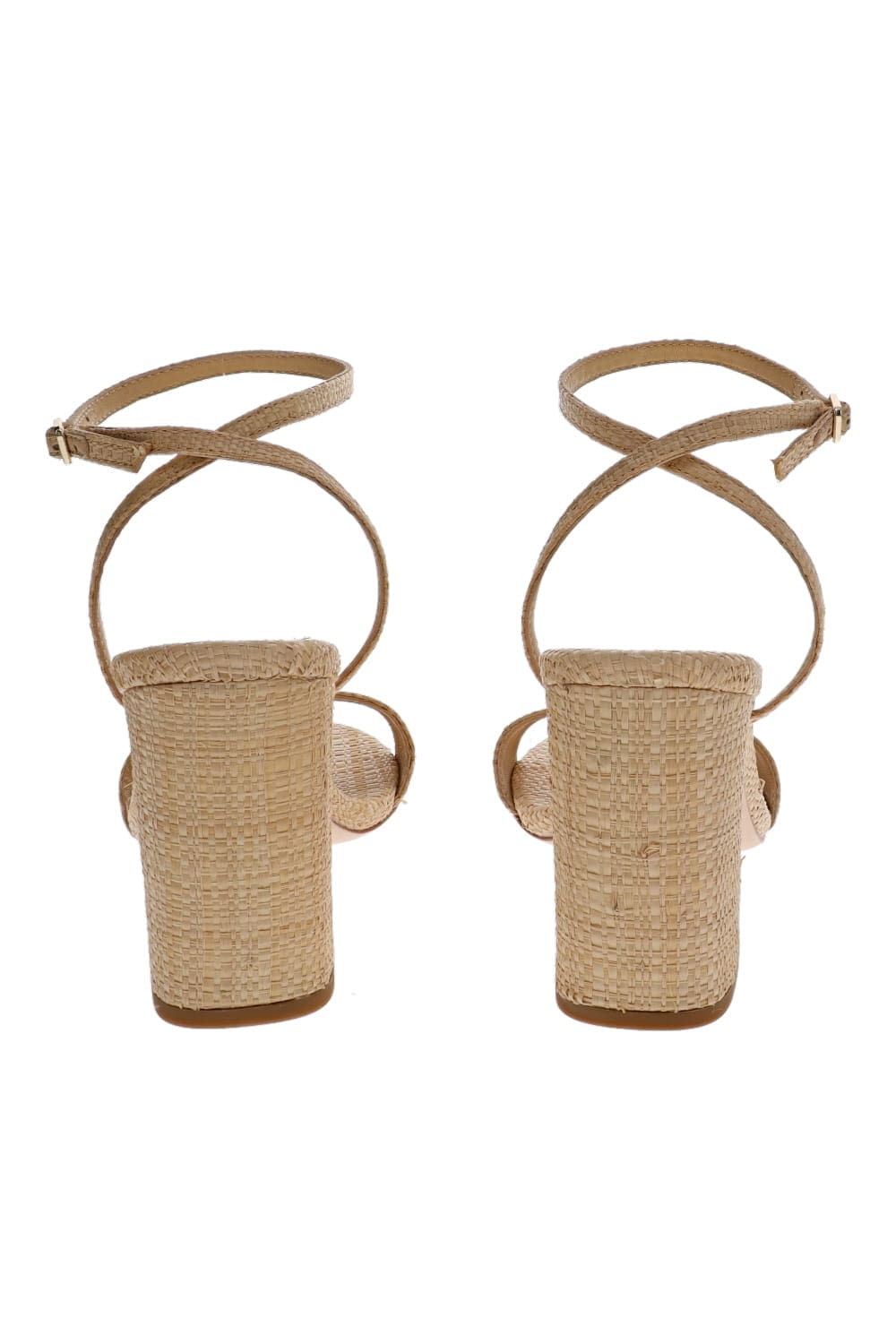 Malia Natural Raffia Leather Sandal