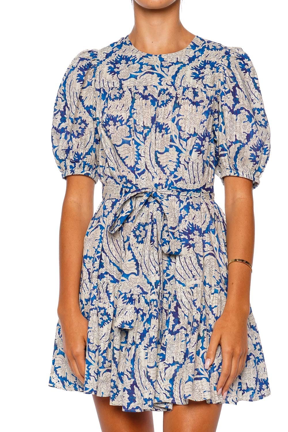 Rosalie Short Sleeve Belted Mini Dress