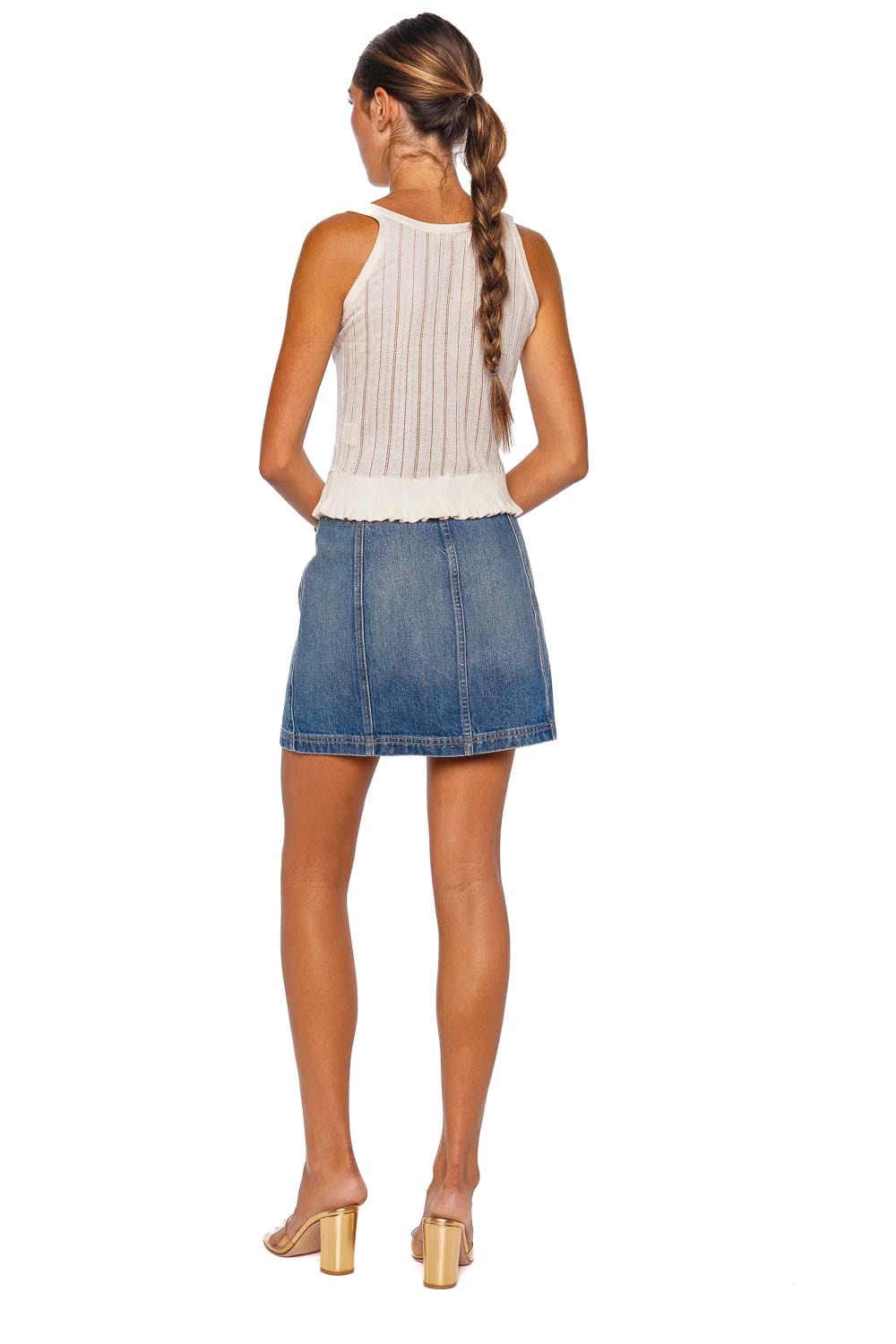 Callie Pristine Pointelle Knit Camisole