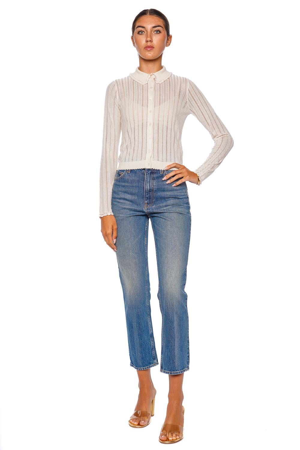 The Agnes Cropped Straight Leg Jean
