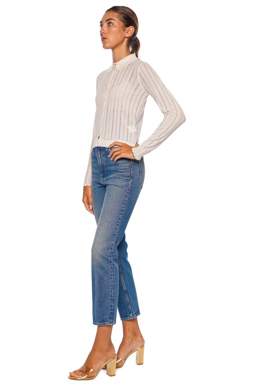 The Agnes Cropped Straight Leg Jean