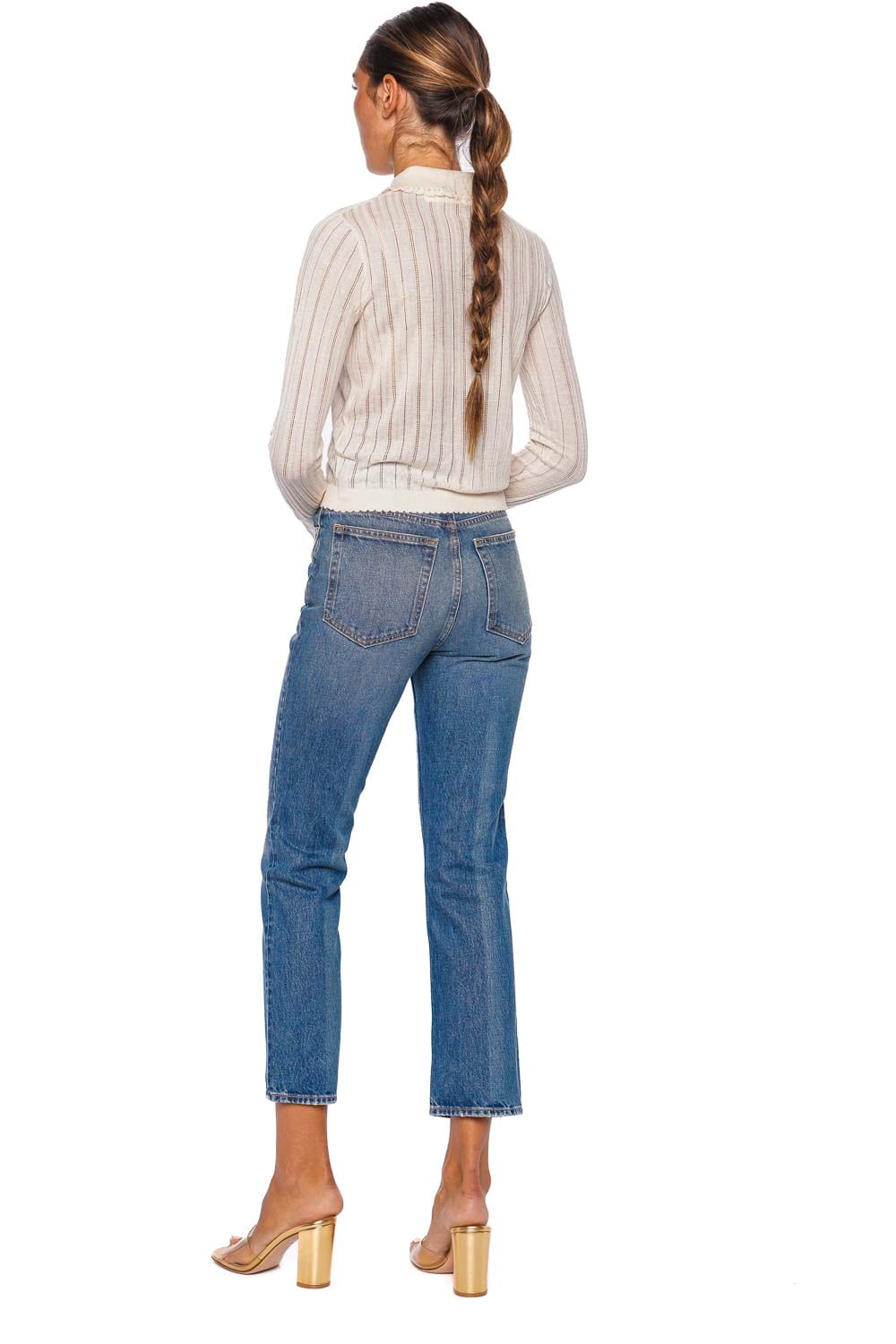 The Agnes Cropped Straight Leg Jean