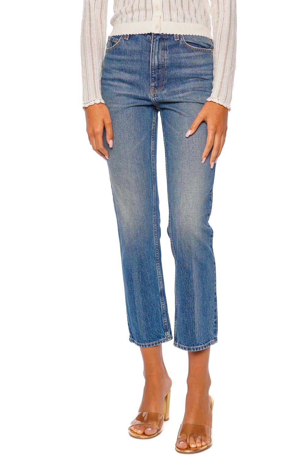The Agnes Cropped Straight Leg Jean