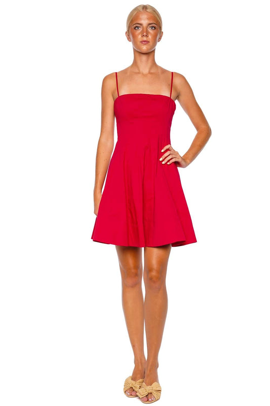 Wylie Cherry Cotton Mini Dress