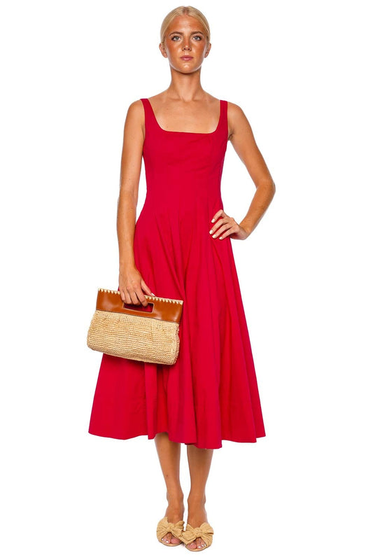 Wells Cherry Corset Midi Dress