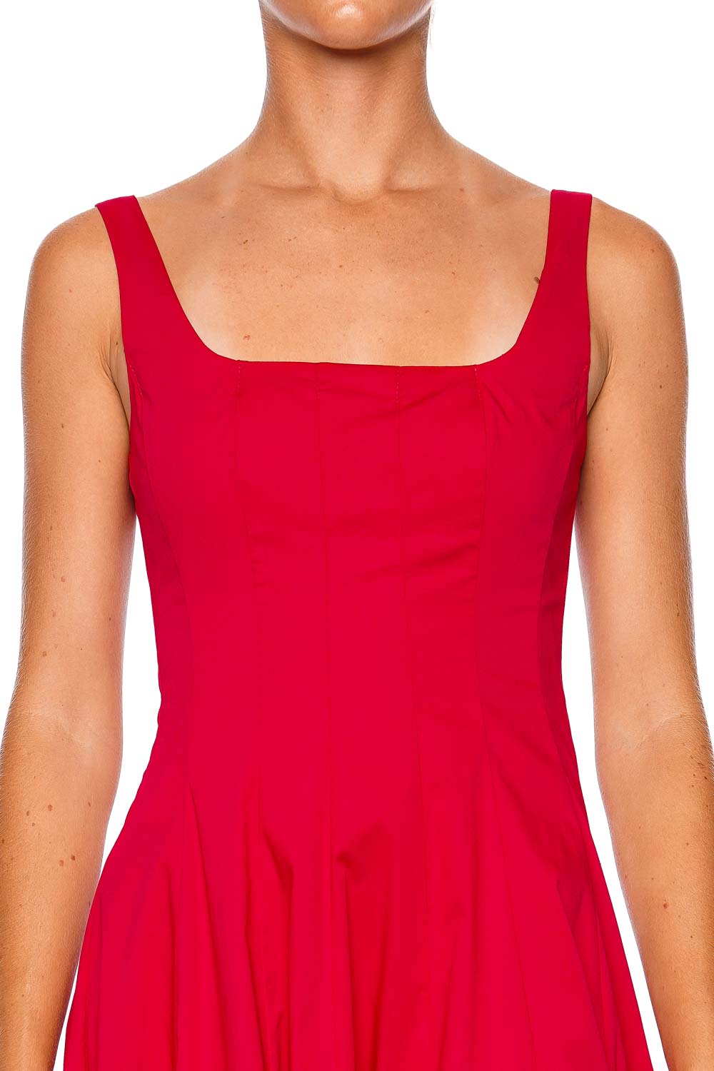 Wells Cherry Corset Midi Dress