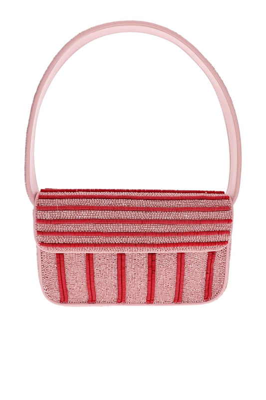 Tommy Montauk Stripe Beaded Shoulder Bag