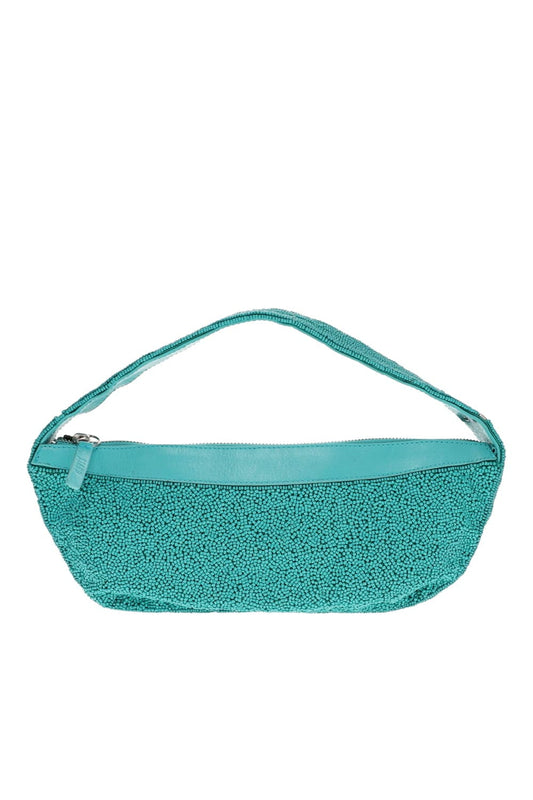Demy Teal Beaded Shoulder Bag